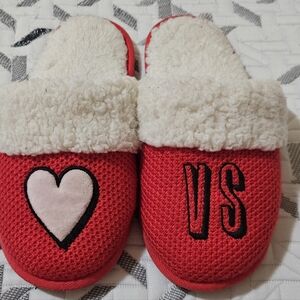 Victoria Secret RedCozy Fuzzy Slippers